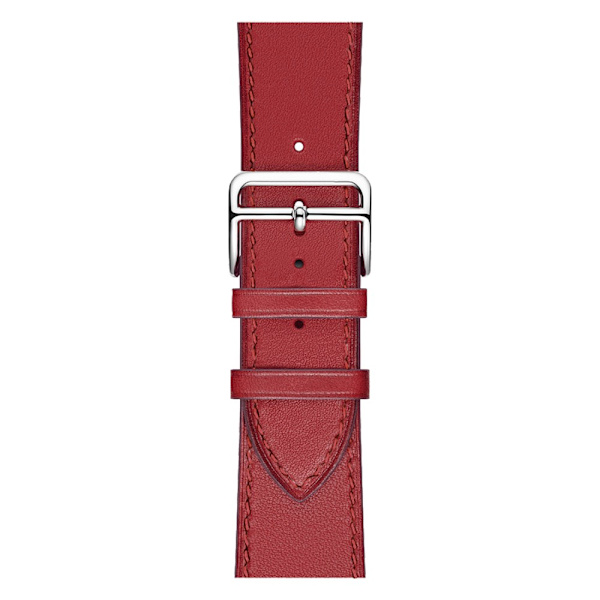 Aito Nahkainen Ranneke Apple Watch Series 10 42mm Punainen