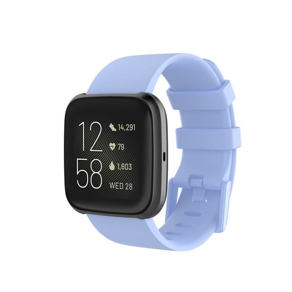 Fitbit Versa/Versa 2 -silikoniranneke, Baby Blue