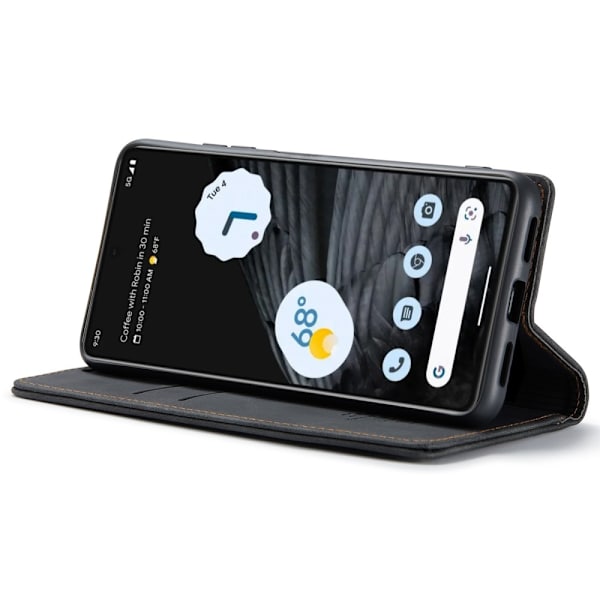 CaseMe Slim Lompakkokotelo Google Pixel 7 Musta