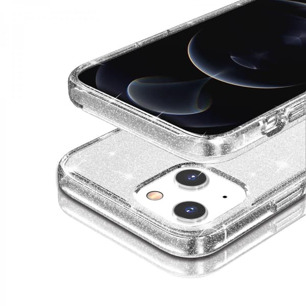 iPhone 13 Cover Glitter Transparent