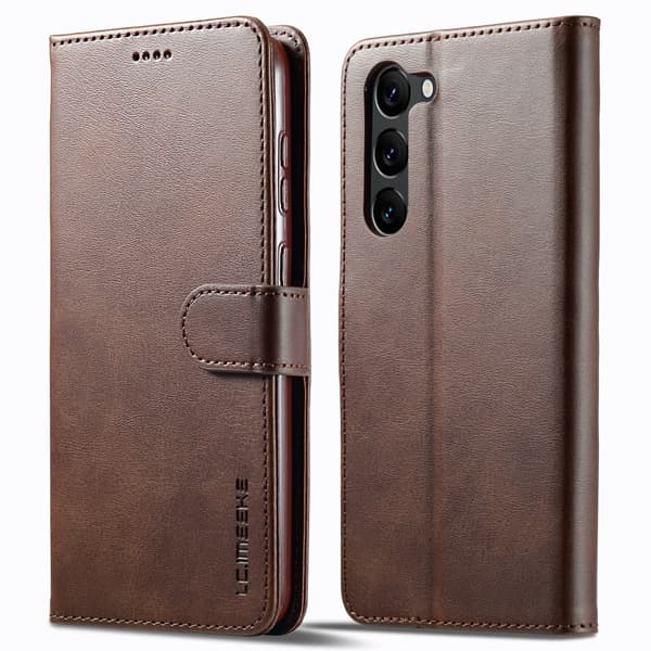 LC.IMEEKE Pungetui Samsung Galaxy S23 Plus Brun