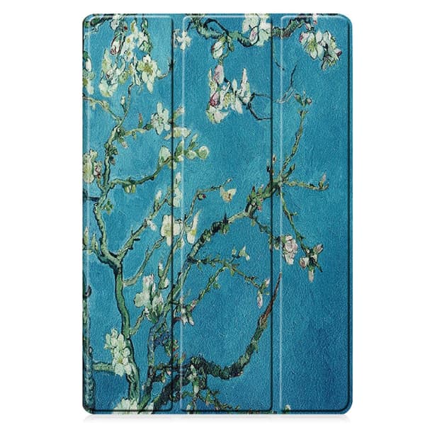 Samsung Galaxy Tab S9 FE Plus Etui Tri-fold Kirsebærblomster