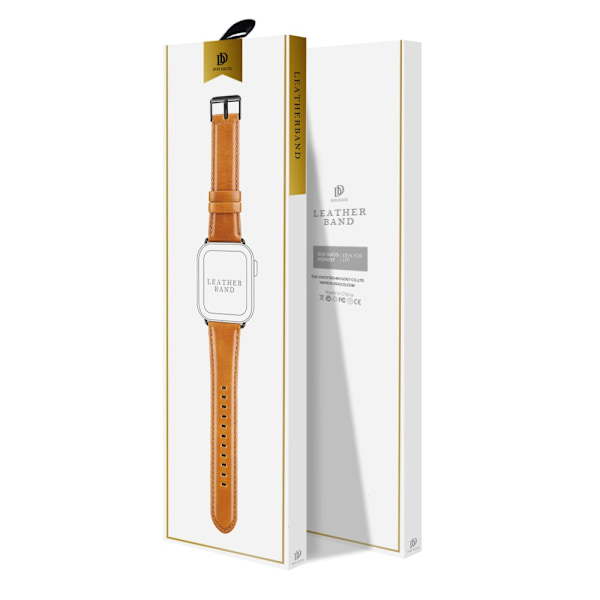 Dux Ducis Nahkaranneke Apple Watch 45mm Series 9 Cognac