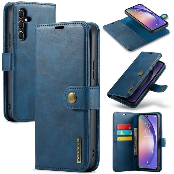 DG.MING 2-i-1 Magnetiskt Plånboksfodral Samsung Galaxy A54 Blå