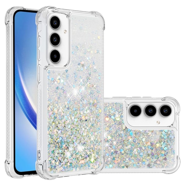 Glitter Bling TPU Case Samsung Galaxy A55 Silver