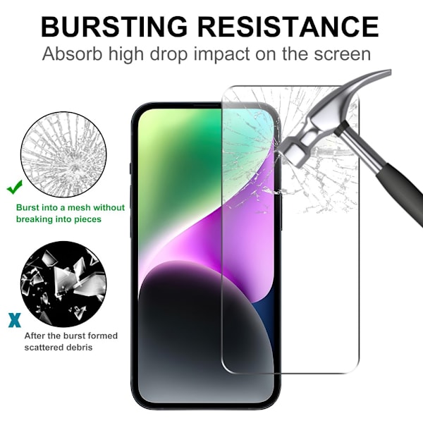 iPhone 16 Plus Skärmskydd 0.2mm Härdat Glas 2-Pack