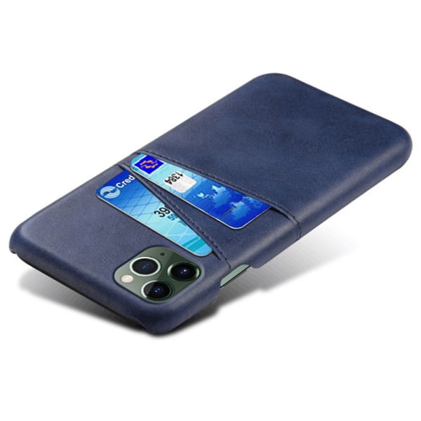 Nahkakotelo korttilokerolla iPhone 14 Pro Blue