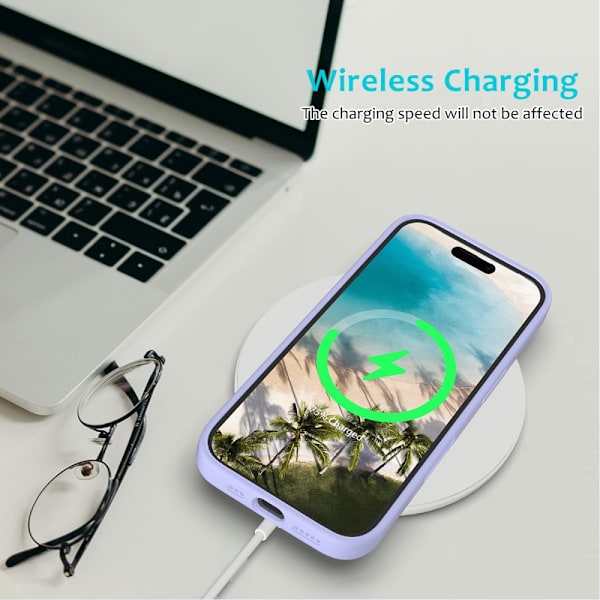 Silikonecover iPhone 16 Plus Lilla