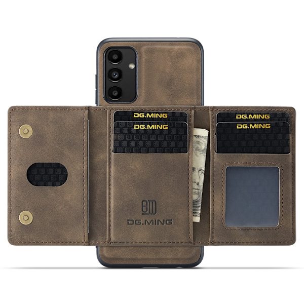 DG.MING 2 in 1 Magnetic Card Slot Case Samsung Galaxy A13 Brown