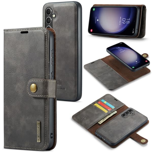 DG.MING 2-i-1 Magnetiskt Plånboksfodral Samsung Galaxy A55 Brun
