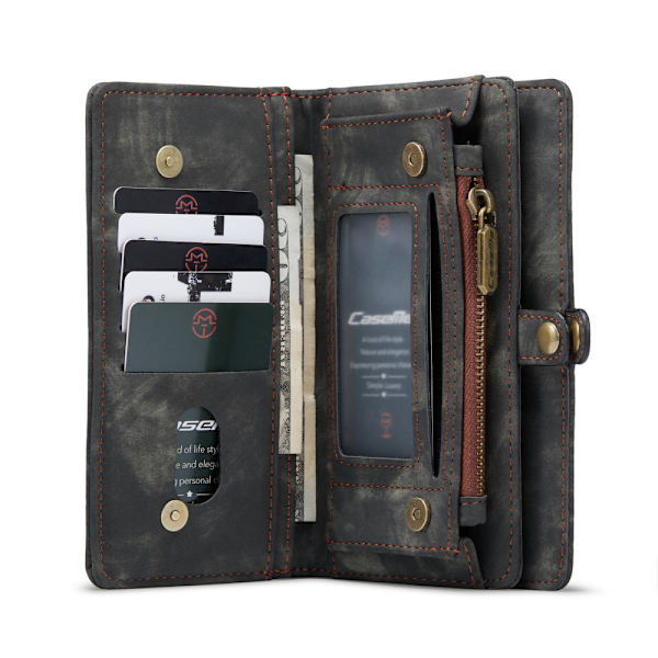 CaseMe Lompakkokotelo Multi-Slot Samsung Galaxy S21 Ultra Musta