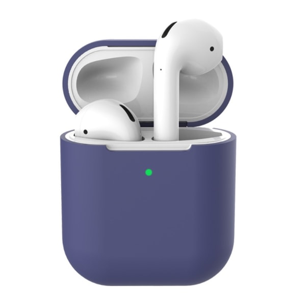 Silikonecover Apple AirPods Trådløs Opladningsetui Mørkeblå