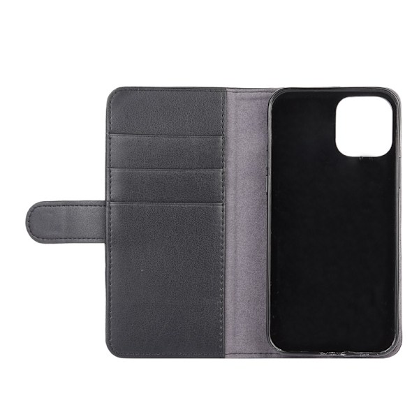 Ægte Læderetui iPhone 12 Mini Sort