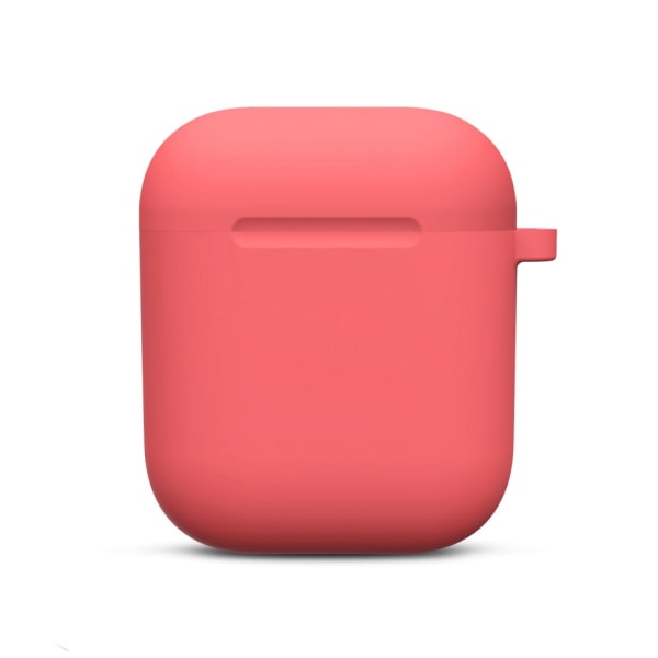Silikoneskal med karabinhage Apple AirPods Rød