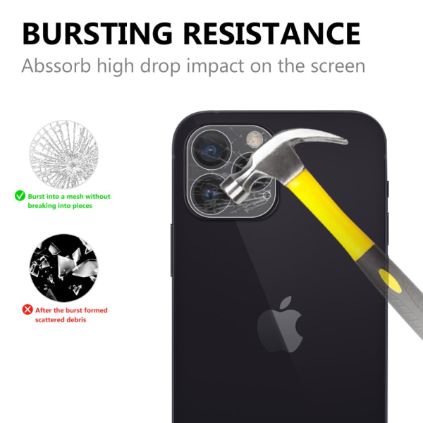 Täysi peittävä linssisuojaus 0,2 mm iPhone 13 Pro
