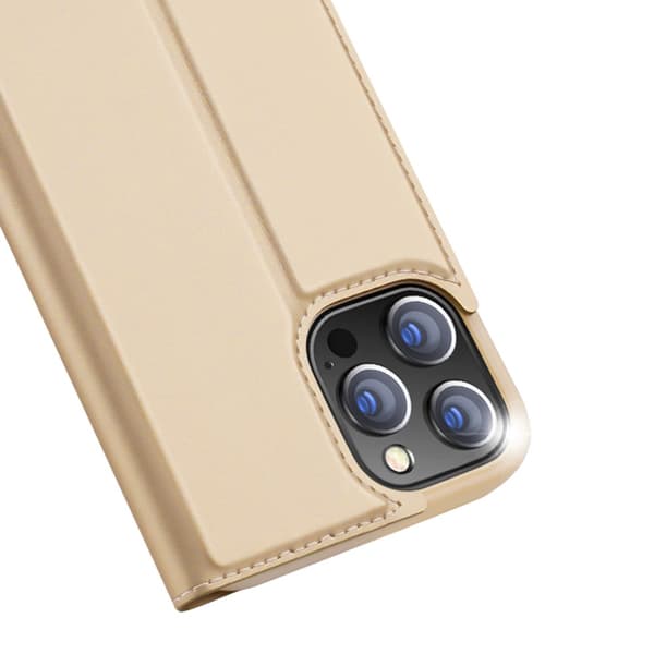 Dux Ducis Skin Pro Nahkakotelo iPhone 13 Pro Max Kulta