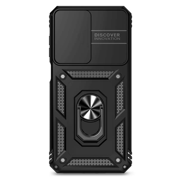 Hybrid Cover Samsung Galaxy A26 Ring + Kamerabeskyttelse Sort