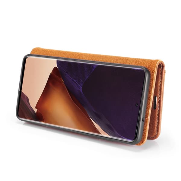 DG.MING Pungetui med magnet til Galaxy Note 20 Ultra Brun