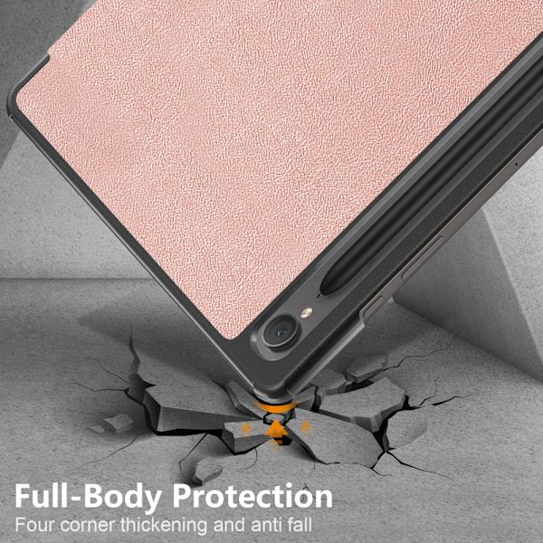 Samsung Galaxy Tab S9 Fodral Tri-fold Rosa