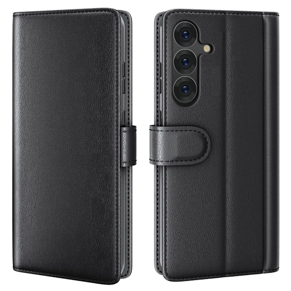 Ægte Læderetui Samsung Galaxy S25 Sort