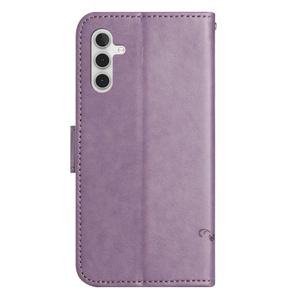 Läderfodral Fjärilar Samsung Galaxy S24 Plus Lila