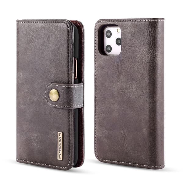 DG.MING 2-i-1 Magnetpung iPhone 11 Pro Max Brun