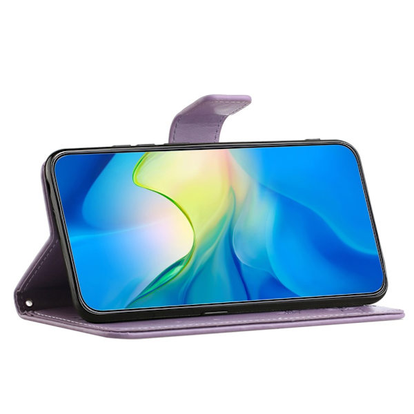 Læderetui Sommerfugle Samsung Galaxy S24 Lilla
