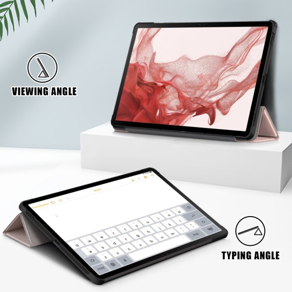 Samsung Galaxy Tab S9 Tri-fold-kotelo, vaaleanpunainen
