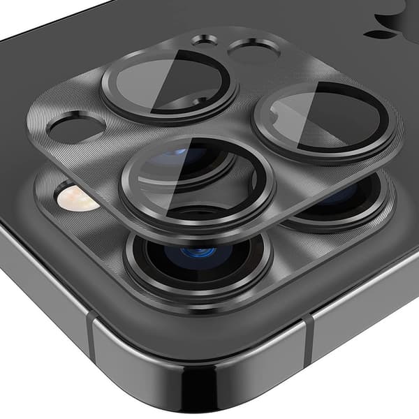 Hat Prince Kamerasuoja Alumiini iPhone 16 Pro Max Musta