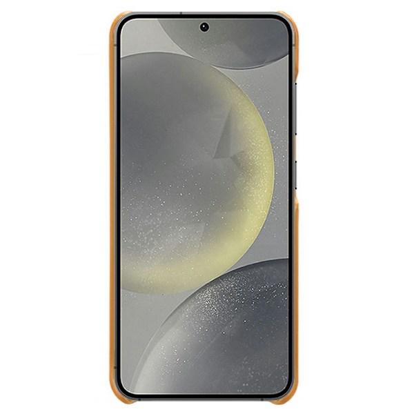 Läderskal Kortfack Samsung Galaxy S25 Plus Cognac