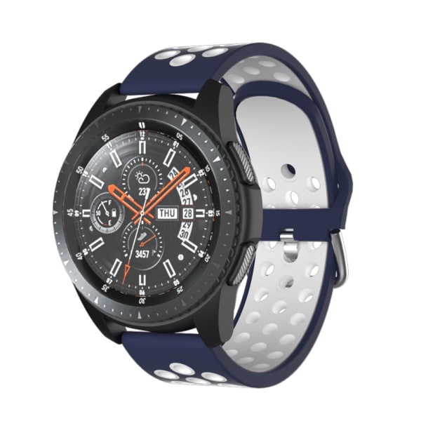 Sportsarmbånd Samsung Galaxy Watch 46mm/Gear S3 Blå/Hvid