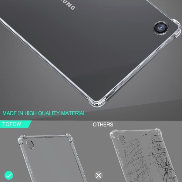 Läpinäkyvä Samsung Galaxy Tab A8 10.5 TPU -kuori