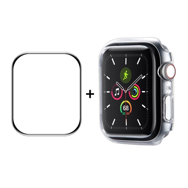 Hattu Prince Shell ja näytönsuoja Apple Watch 45mm läpinäkyvä