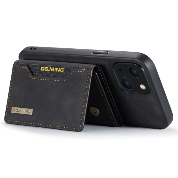 DG.MING 2 in 1 Magnetic Card Slot Case iPhone 15 Black