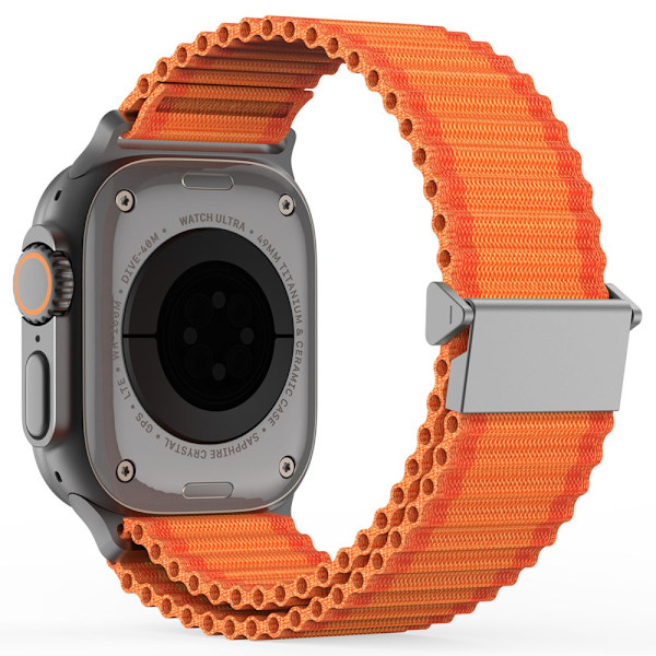 Dux Ducis Apple Watch Ultra 2 49mm Braided Nylonarmband Orange