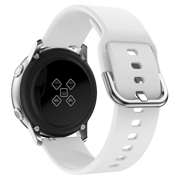 Blødt Silikonarmbånd til Samsung Galaxy Watch Active Hvid
