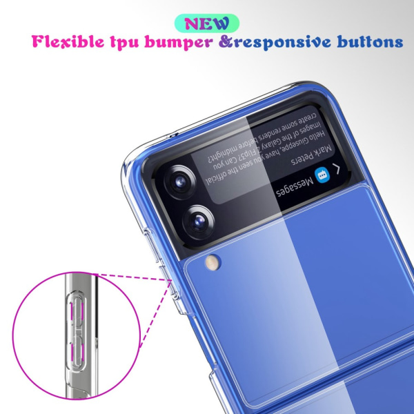 Crystal Hybrid Skal Samsung Galaxy Z Flip 4 Transparent