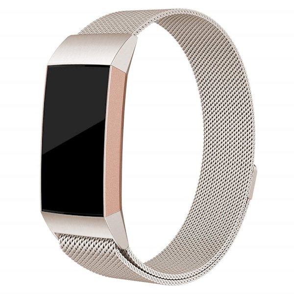 Milanese Loop Rem til Fitbit Charge 3/4 Champagne Guld