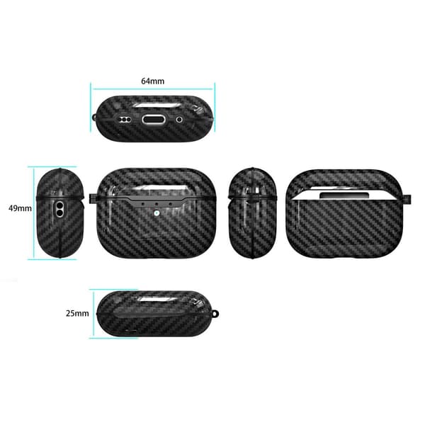 Carbon Skal Apple AirPods Pro 2 Svart
