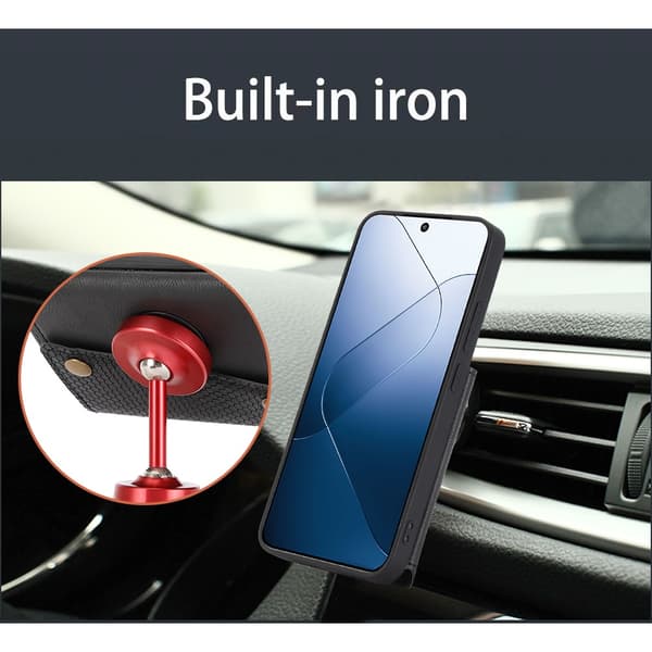 Kotelo lompakolla Xiaomi 14 Musta
