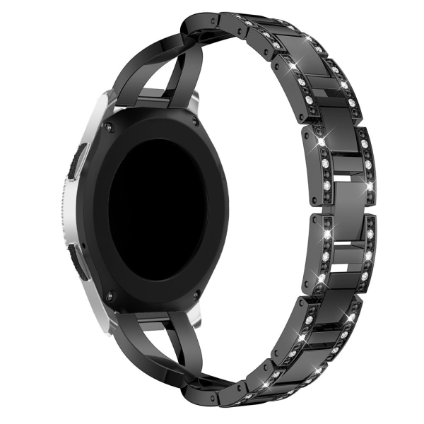 Rhinestone Crystal rannekoru Samsung Galaxy Watch 46mm musta