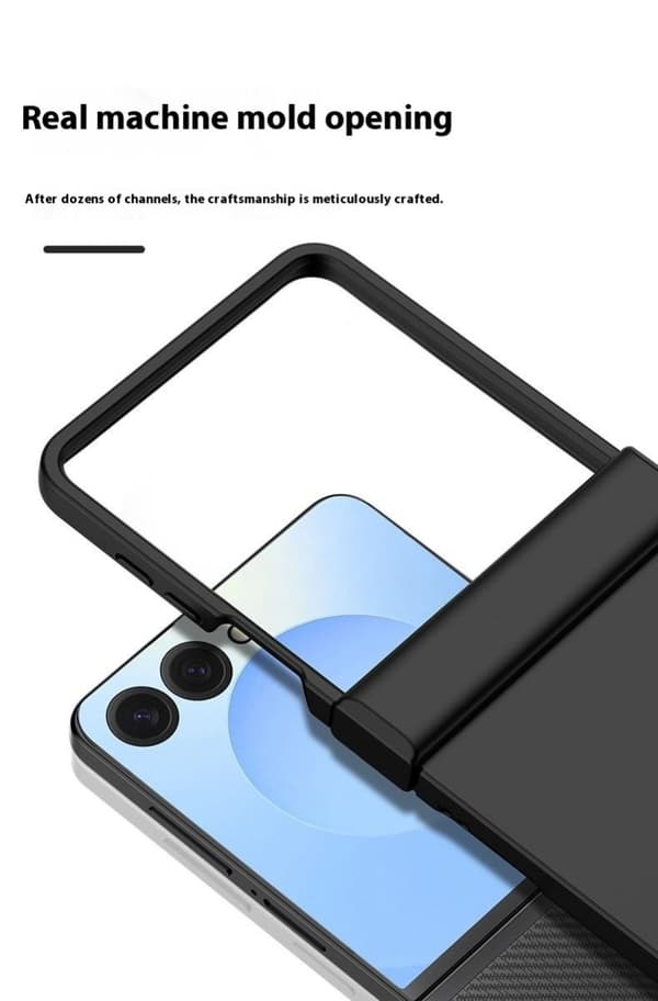 Hårdskal Gummerat Hinge Protection Samsung Galaxy Z Flip 7 Svart
