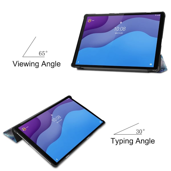Lenovo Tab M10 HD (2. generation) Stjernehimmel Tri-fold Etui