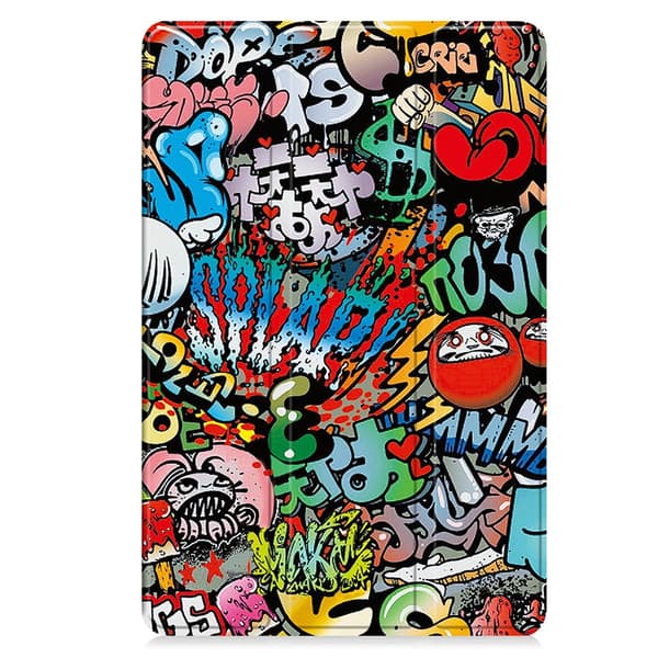 Samsung Galaxy Tab S11 Kotelo Tri-fold Graffiti