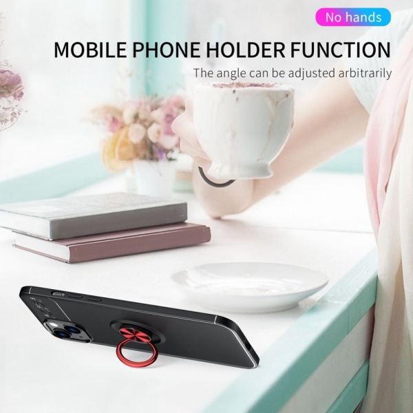 Etui med Ringholder til iPhone 14 Plus Sort