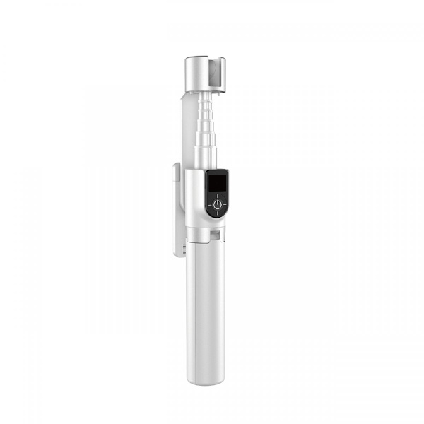 Dudao 360 Selfiestang Med Tripod og Bluetooth Kontrol F18W Hvid