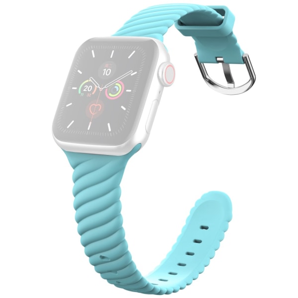 Twisted Silikonarmband Apple Watch 42/44/45 mm Blå