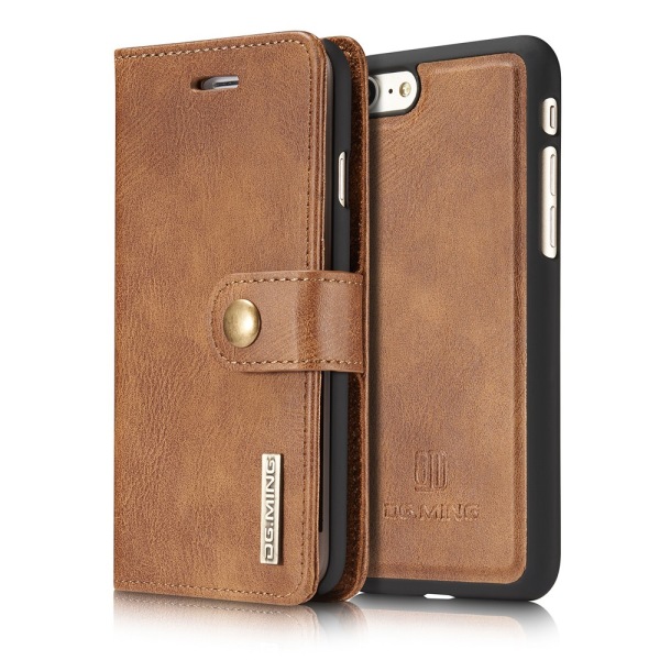 DG.MING 2-in-1 Magnet Wallet iPhone 7/8/SE Cognac