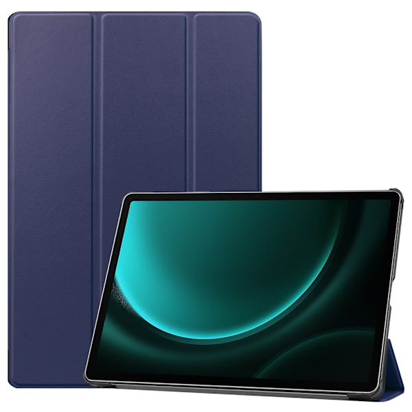 Samsung Galaxy Tab S9 FE Plus -kotelo Tri-fold Tummansininen