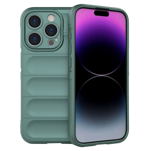 Drop-Proof Skal iPhone 15 Pro Grön